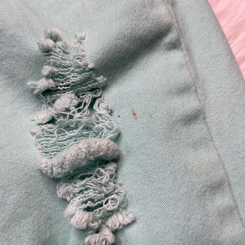 Reign Distressed Skinny Jeans Light Blue Size 5 - Picture 6 of 6